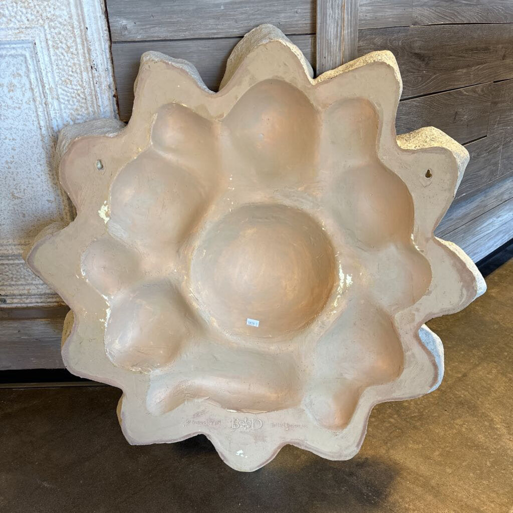 Textured Relief Sunflower Plaque 30"