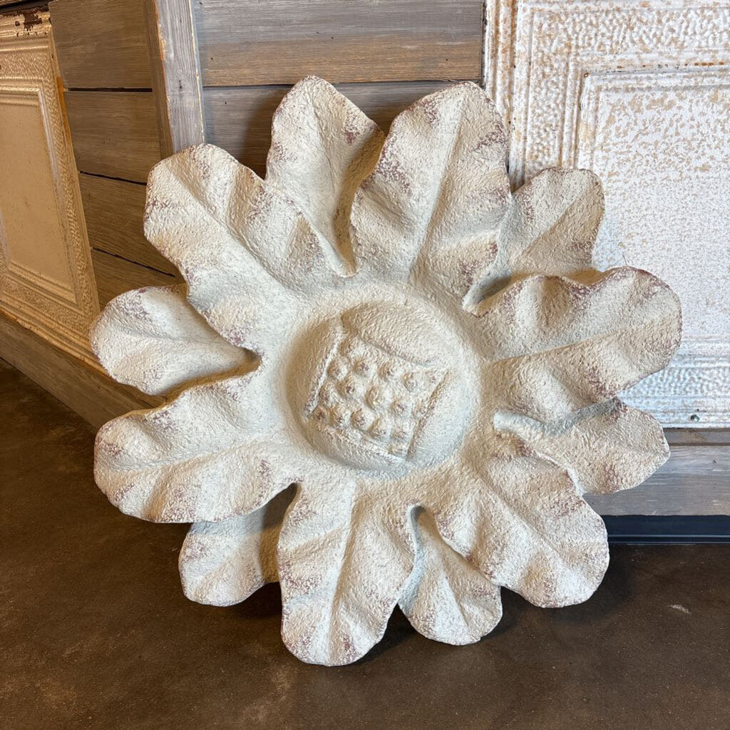 Textured Relief Sunflower Plaque 30"