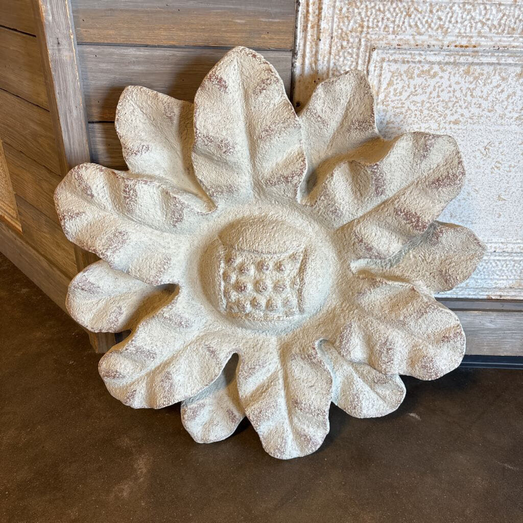 Textured Relief Sunflower Plaque 30"