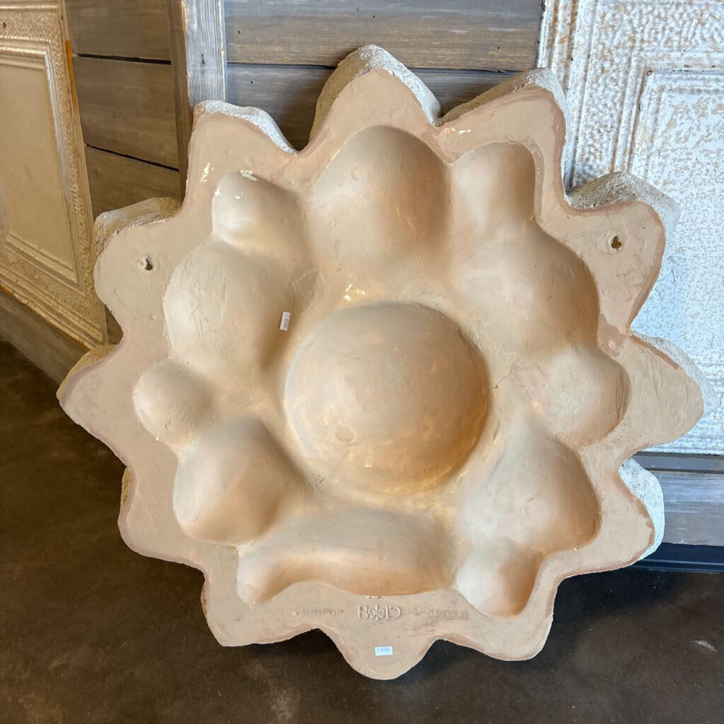 Textured Relief Sunflower Plaque 30"
