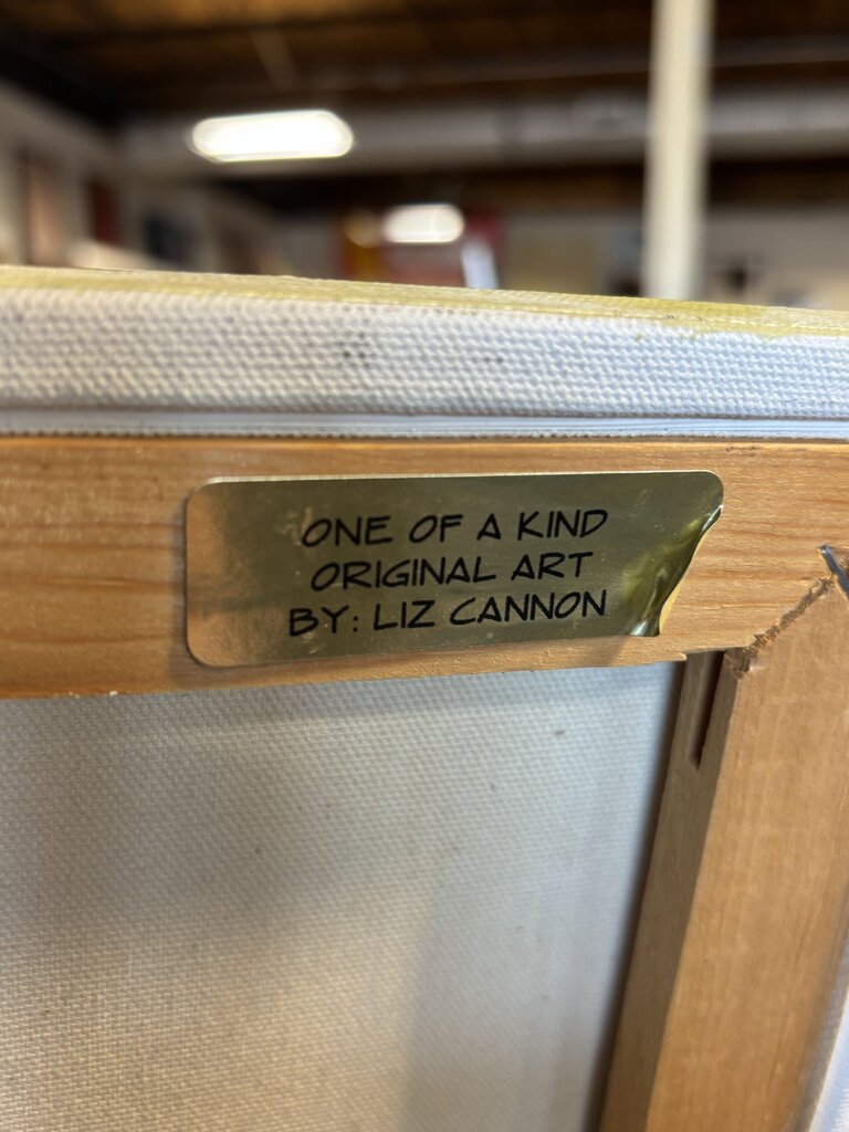 Original Painting Liz Cannon Dining Room With Orchids