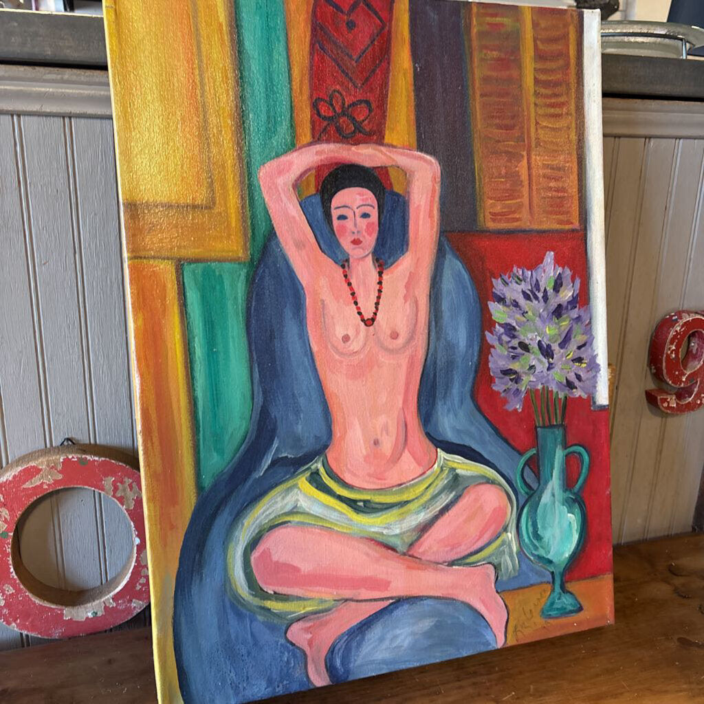 Original Painting Liz Cannon Ode To Odalisque