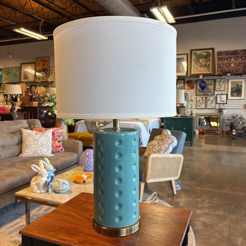 Recessed Dots Ceramic Base Lamp