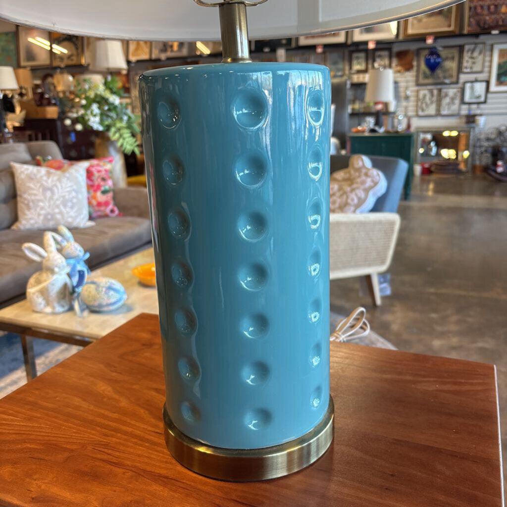 Recessed Dots Ceramic Base Lamp