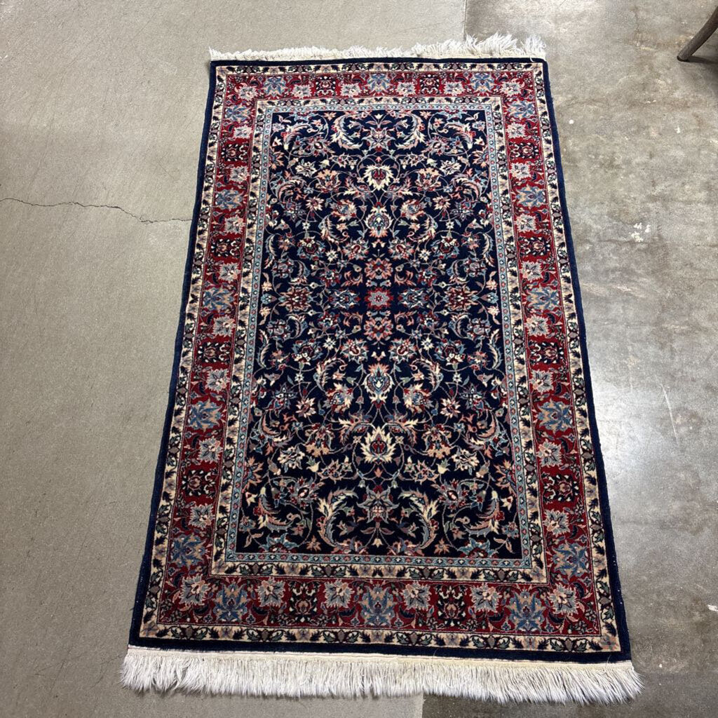 Fringed Wool Rug 37 X 60