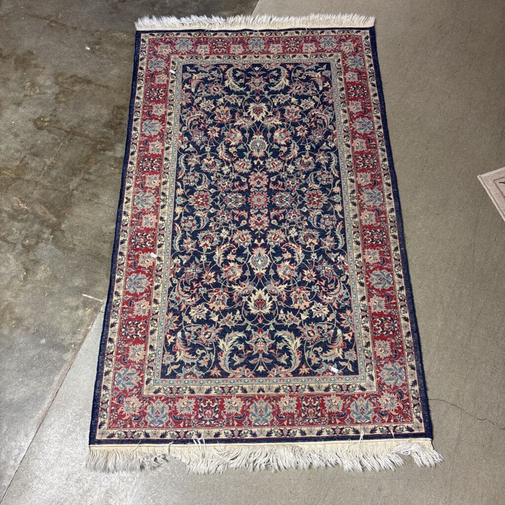 Fringed Wool Rug 37 X 60