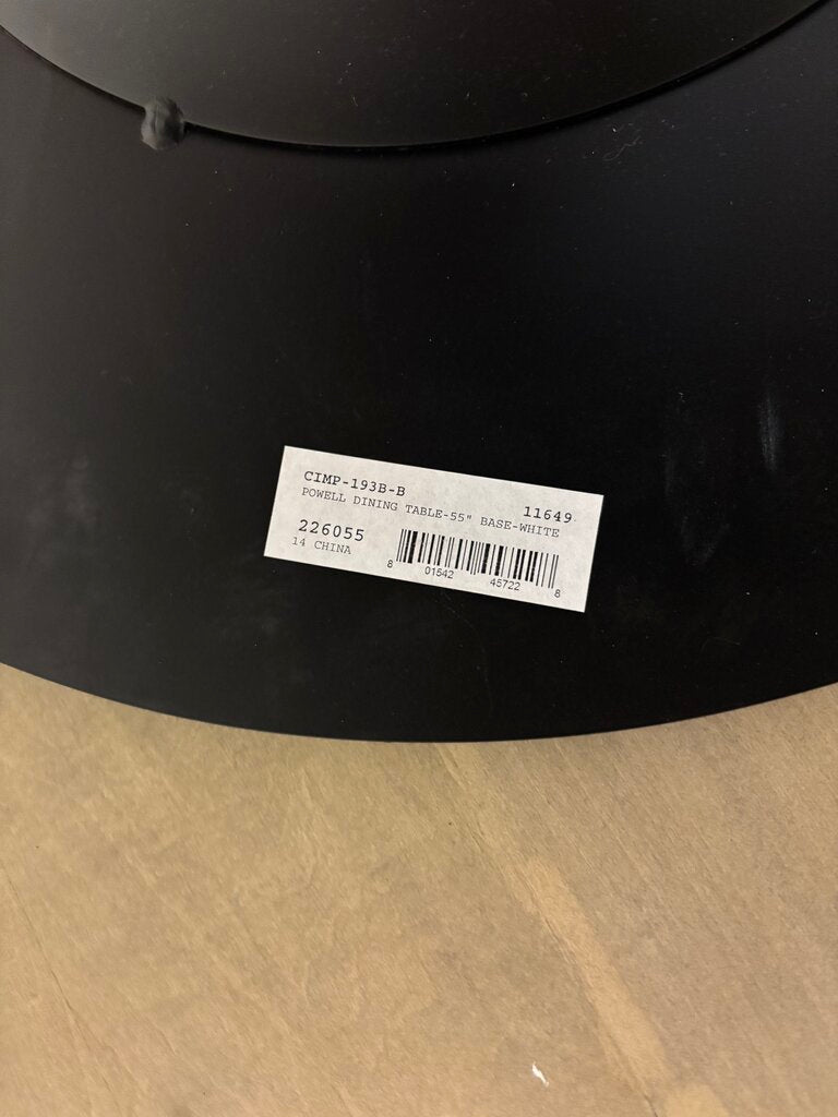 Marble Top Metal Base Round Table 55"R