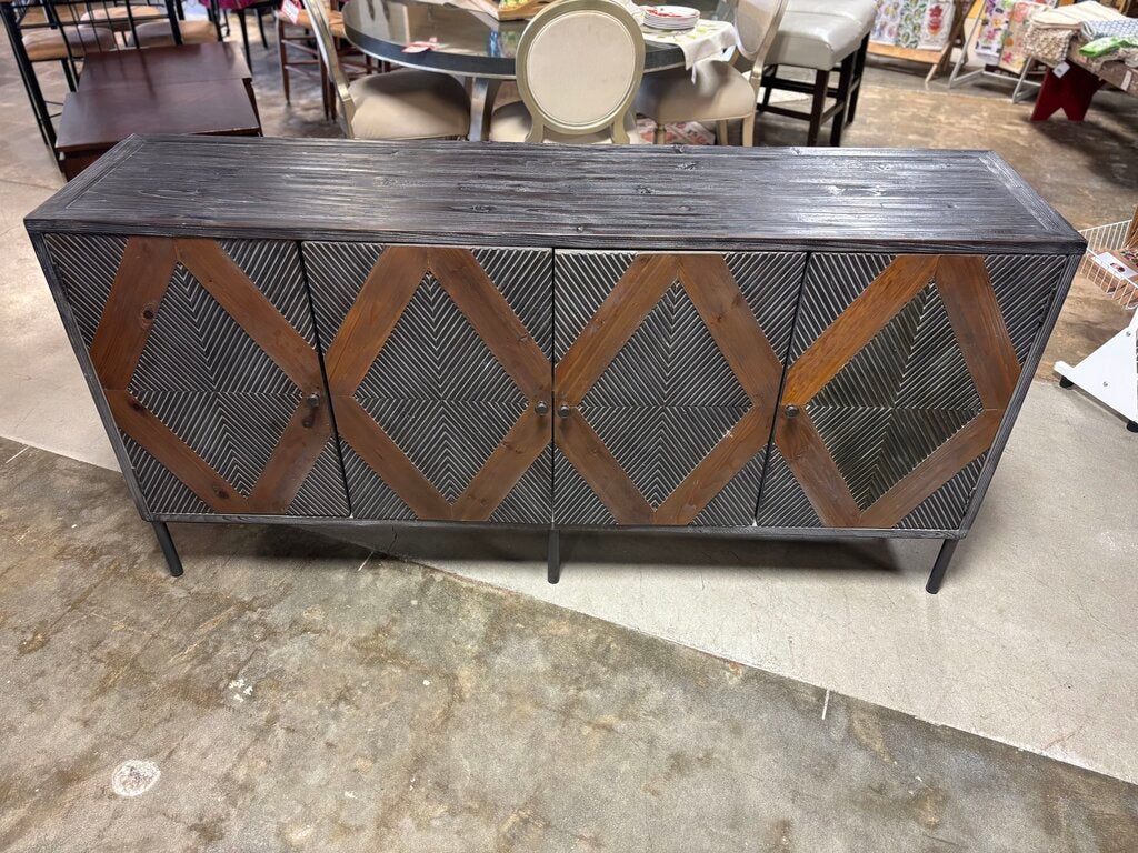 Four Diamond Console 72 X 17.75 X 35.5