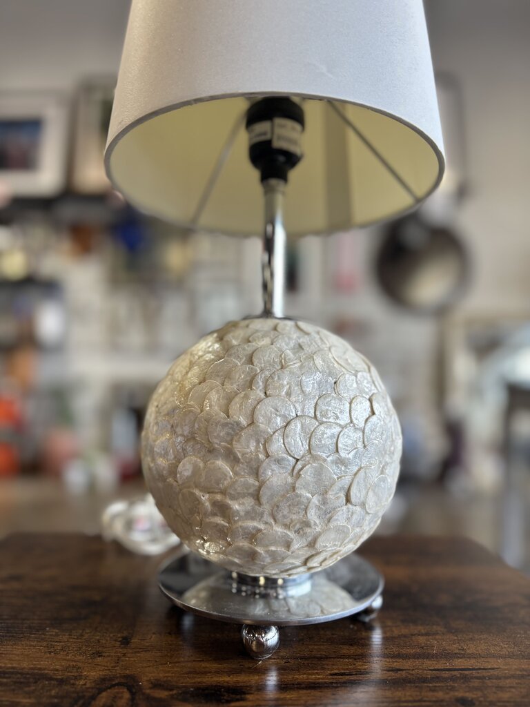 Seashell Sphere Ball Base Lamp