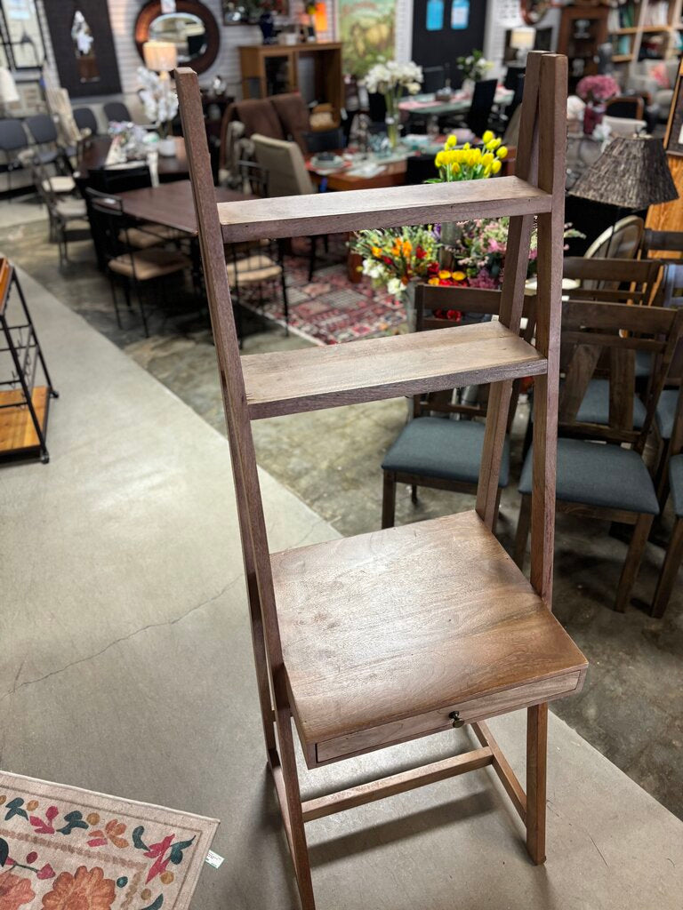 Wooden Ladder Desk w/ Drawer 25 x 20 X 71