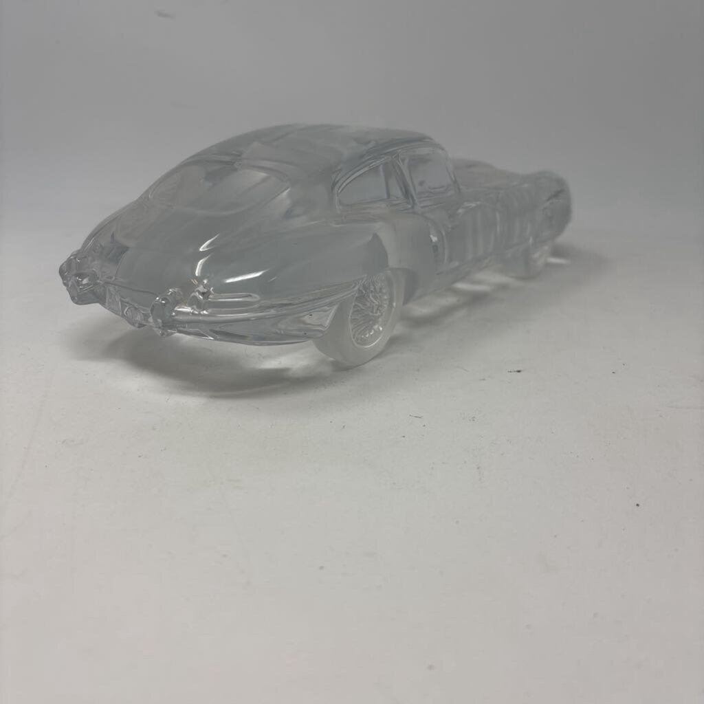 Crystal Glass jaguar E-Type Paperweight