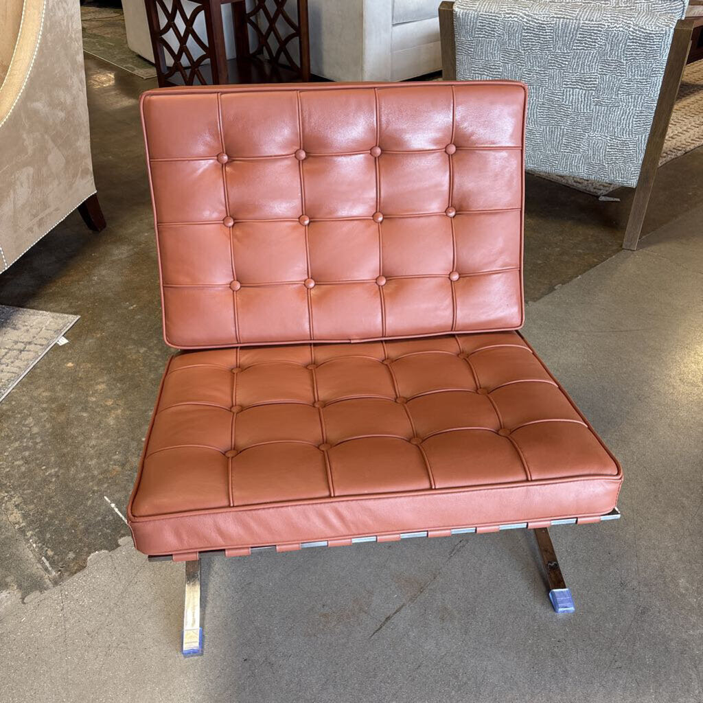 Faux Leather Barcelona Chair