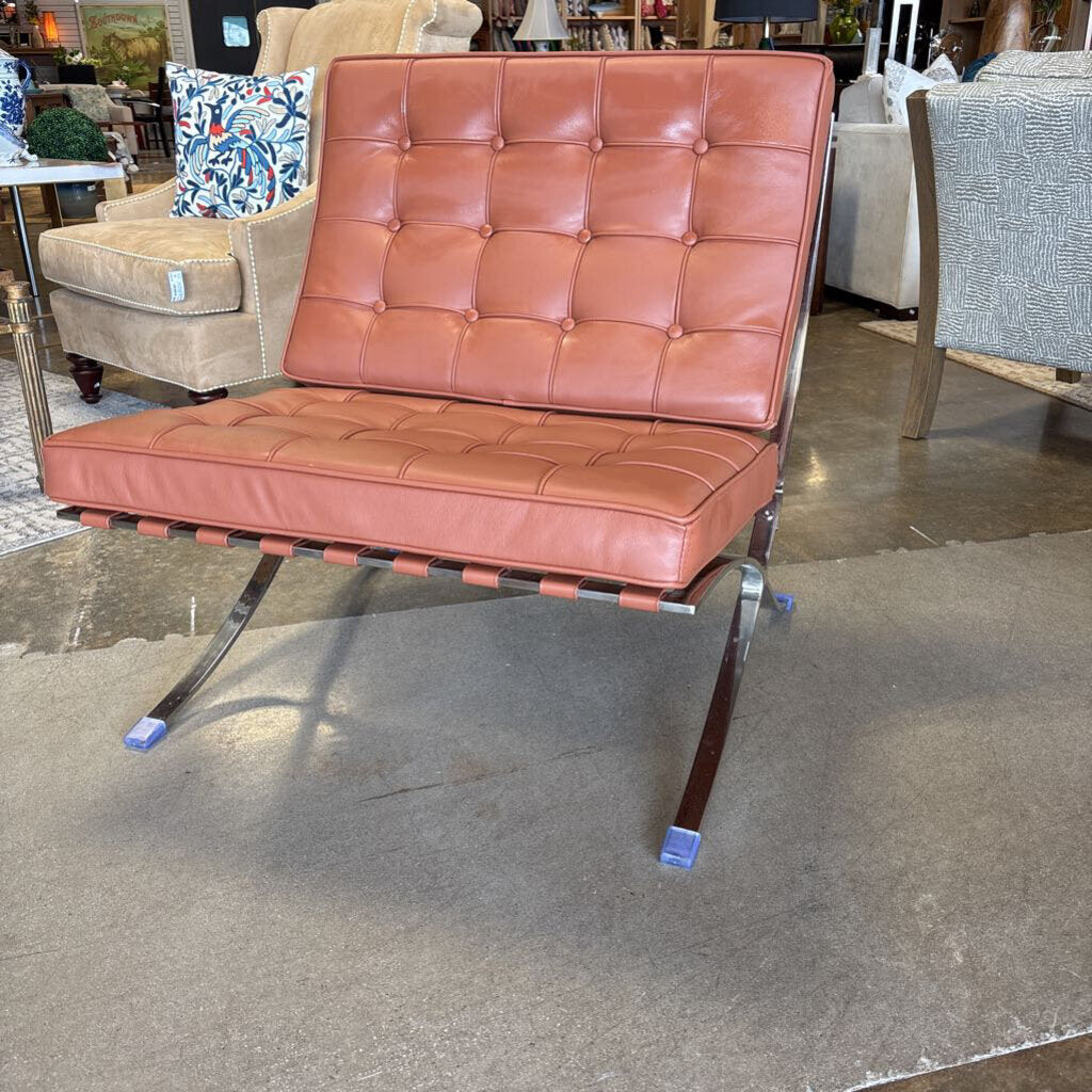 Faux Leather Barcelona Chair