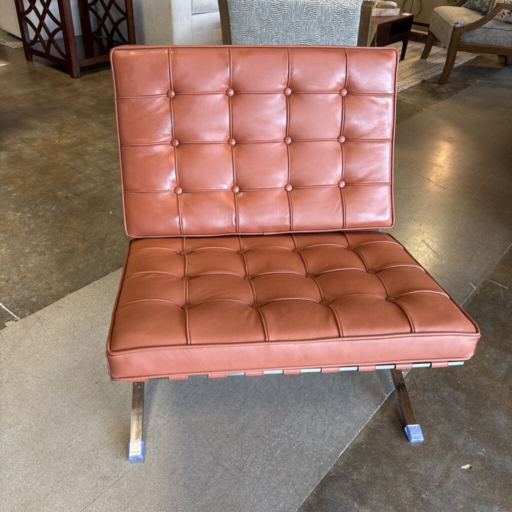Faux Leather Barcelona Chair