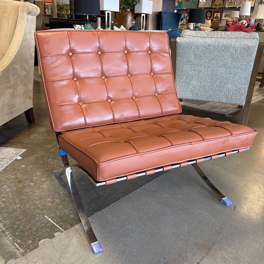 Faux Leather Barcelona Chair