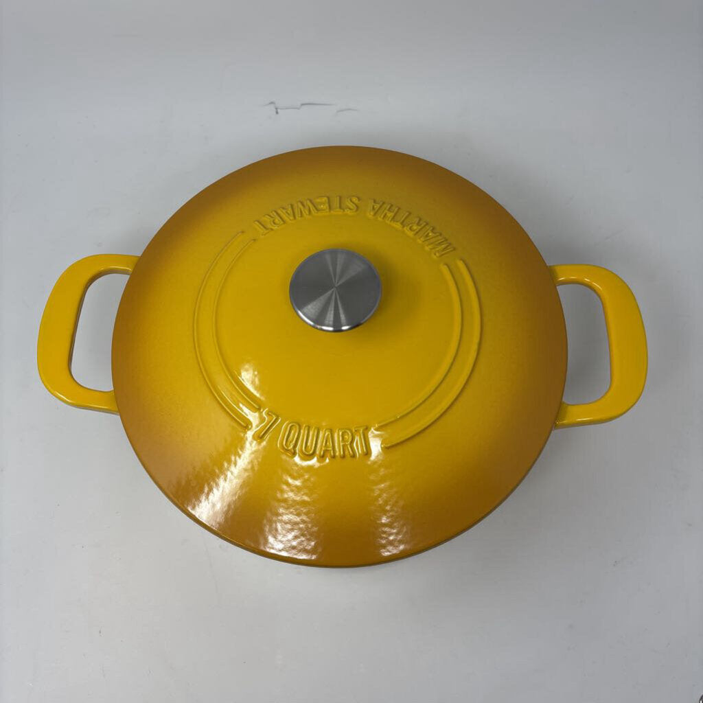 Enameled Cast Iron 7 QT Covered Dutch Oven