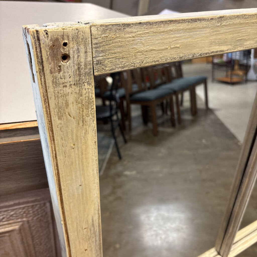 Window Pane Mirror w/Attachable Planter 30.25 X 46