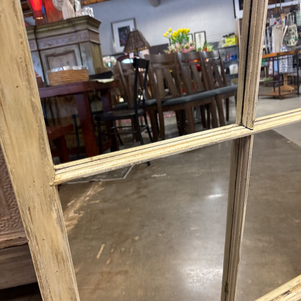 Window Pane Mirror w/Attachable Planter 30.25 X 46