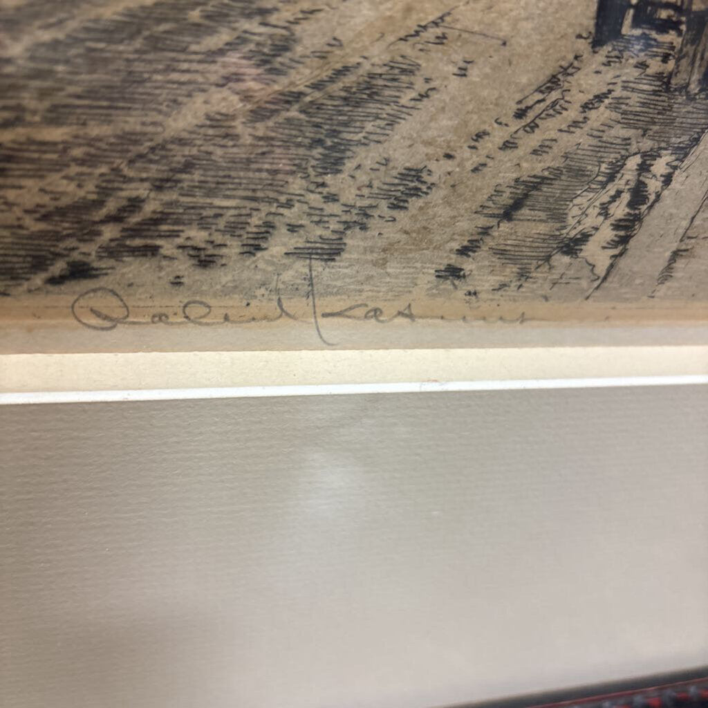 Robert Kasimir Colored Sketch Signed