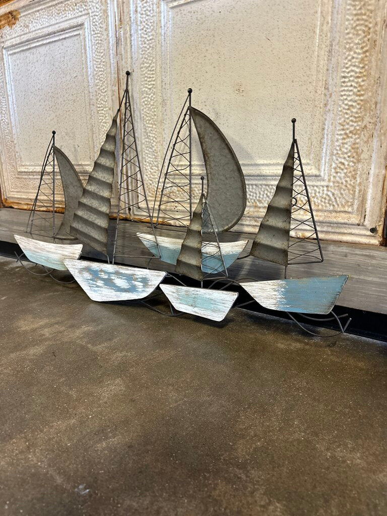 Metal Sailboat Wall Art