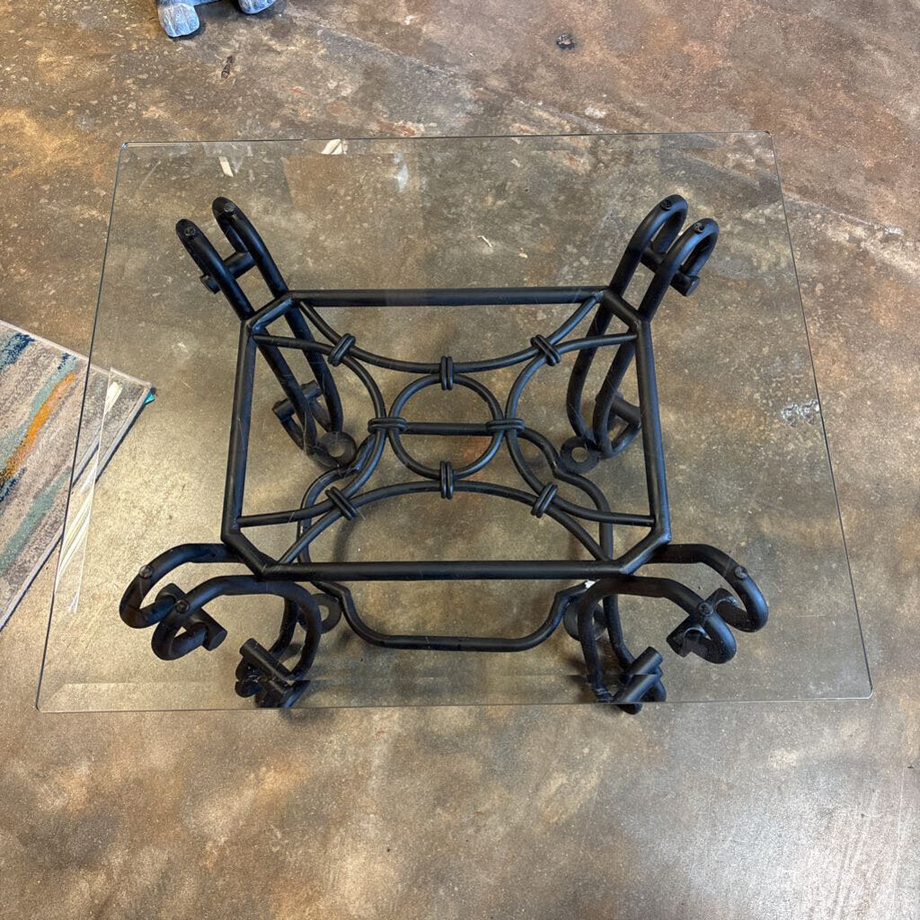 Glass Top Outdoor Table