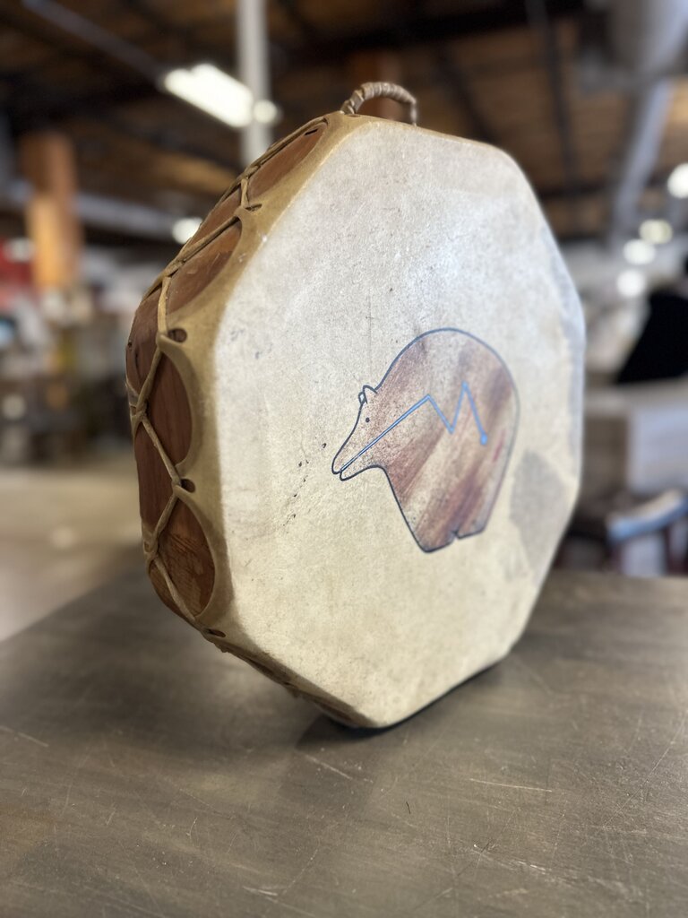 Hide Streached Bear Drum