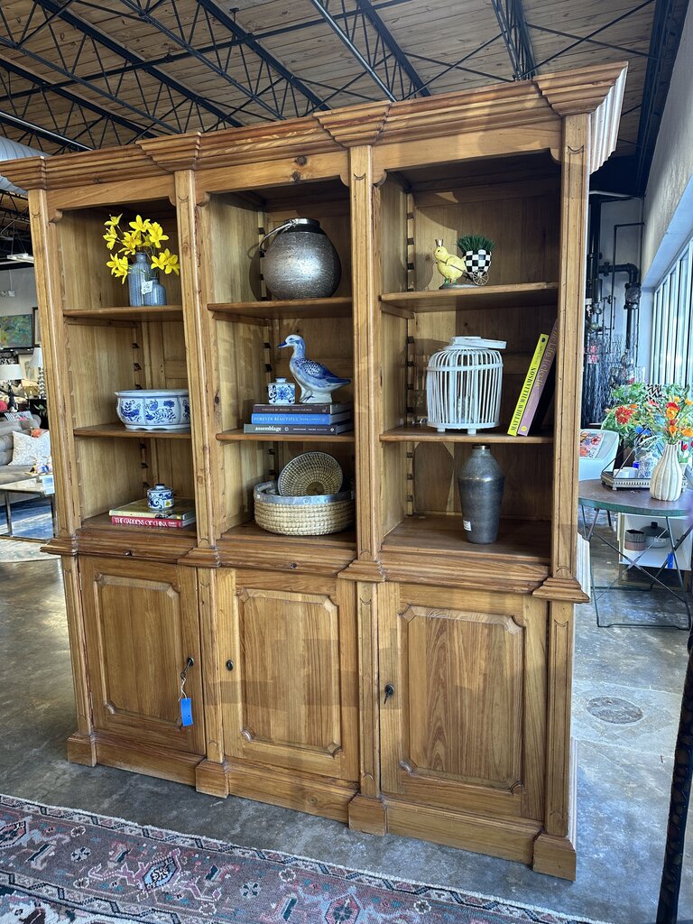 2 Piece Solid Pine Bookcase & Shelves