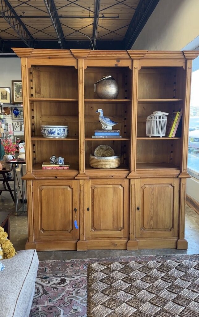 2 Piece Solid Pine Bookcase & Shelves