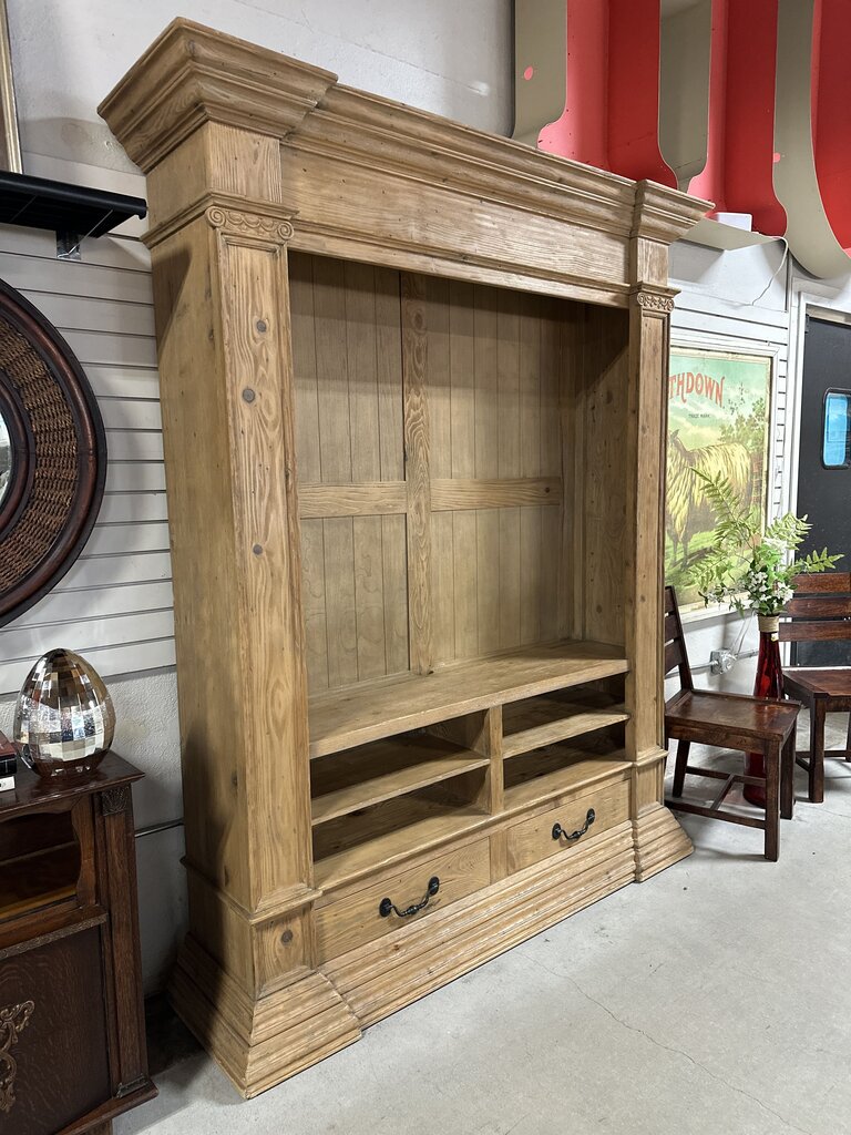 Solid Pine Bookcase Shelves & drawers