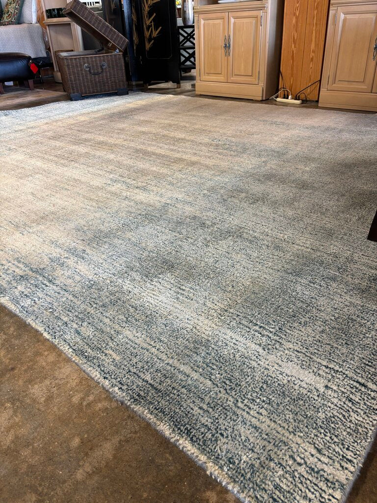 Tufted Soft Blue Rug