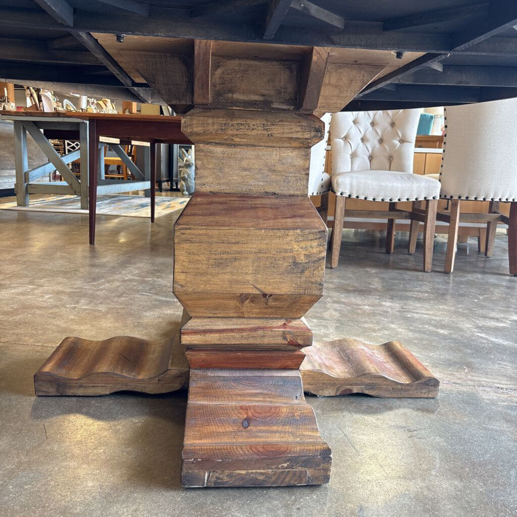 62" Round Pedestal Dining Table