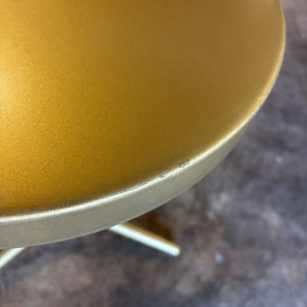 Round Metal Side Table 15.75"R 20"H