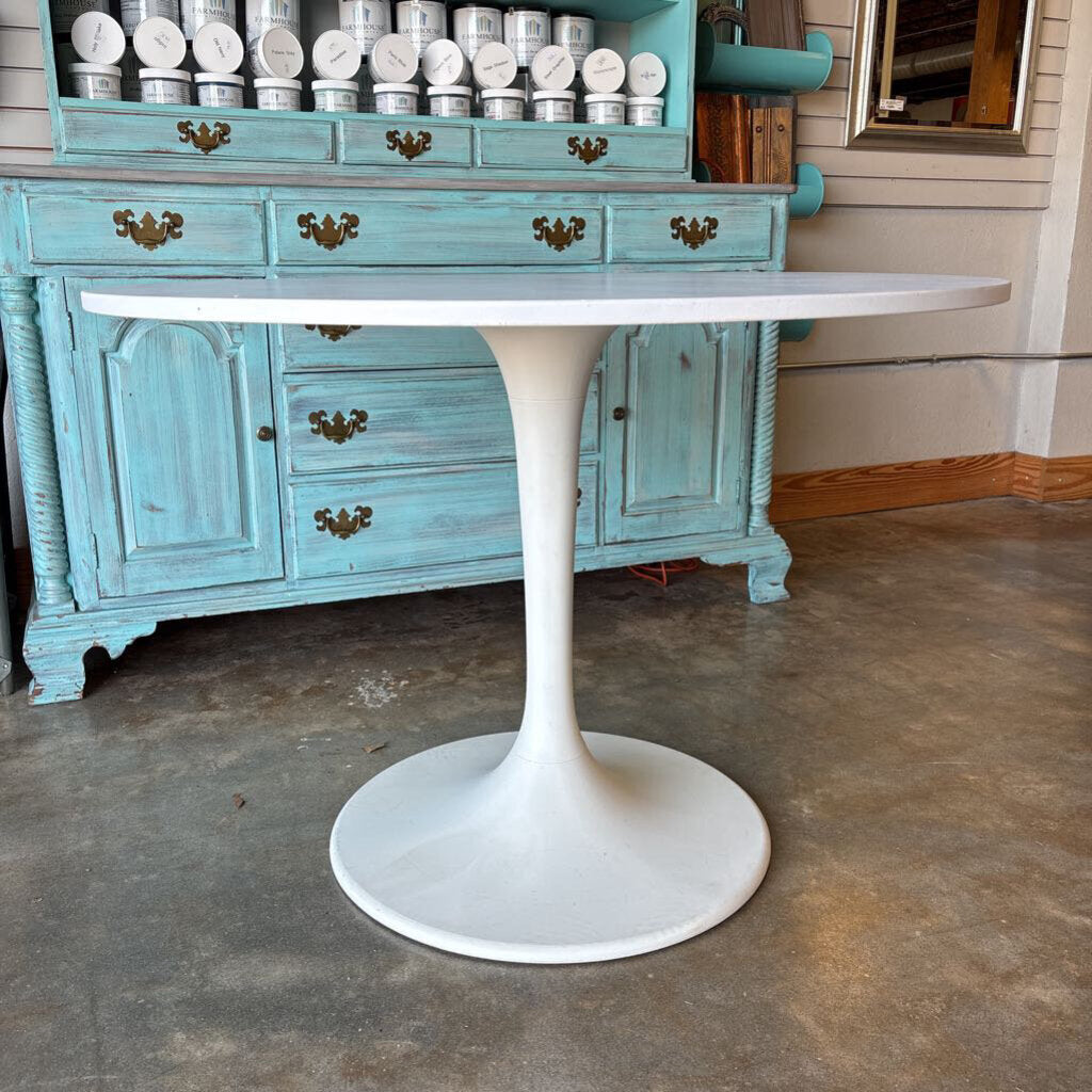Docksta Round Painted Pedestal Table 41.25"R