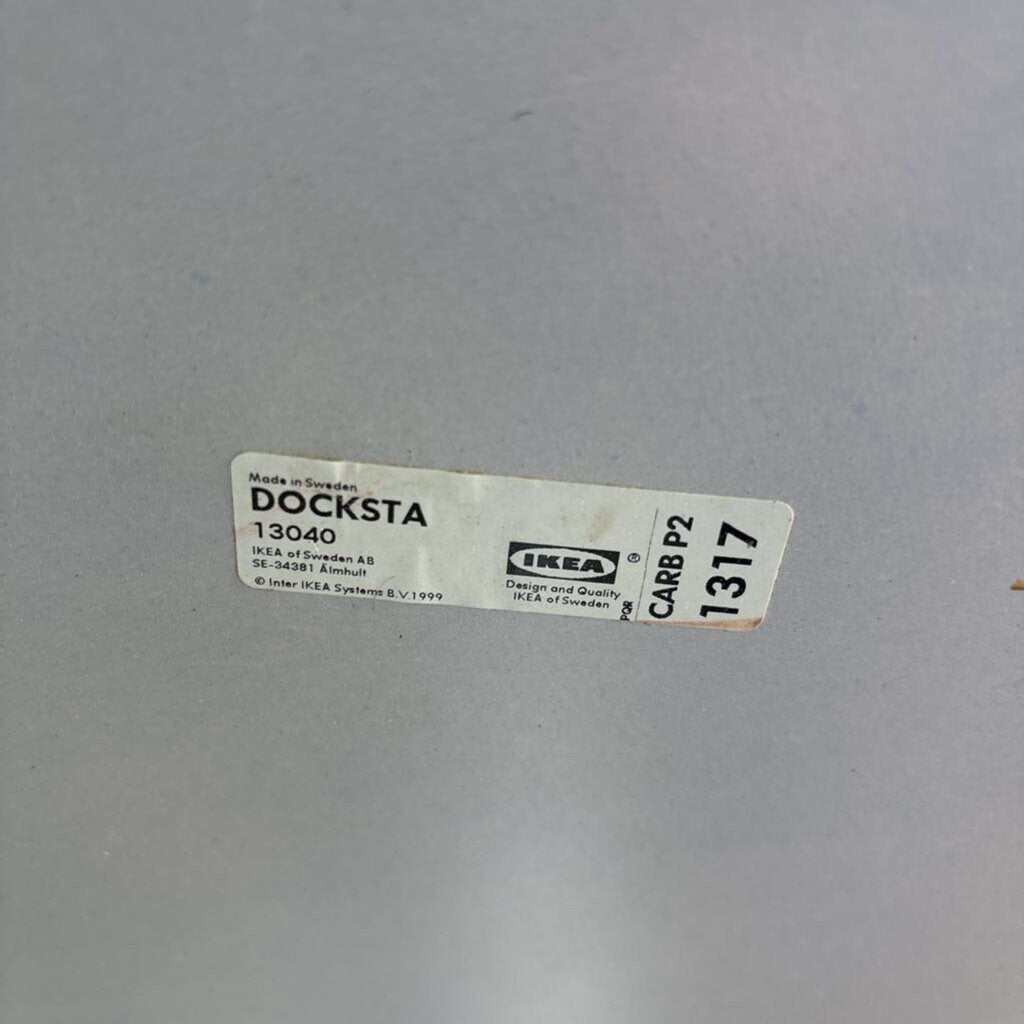 Docksta Round Painted Pedestal Table 41.25"R