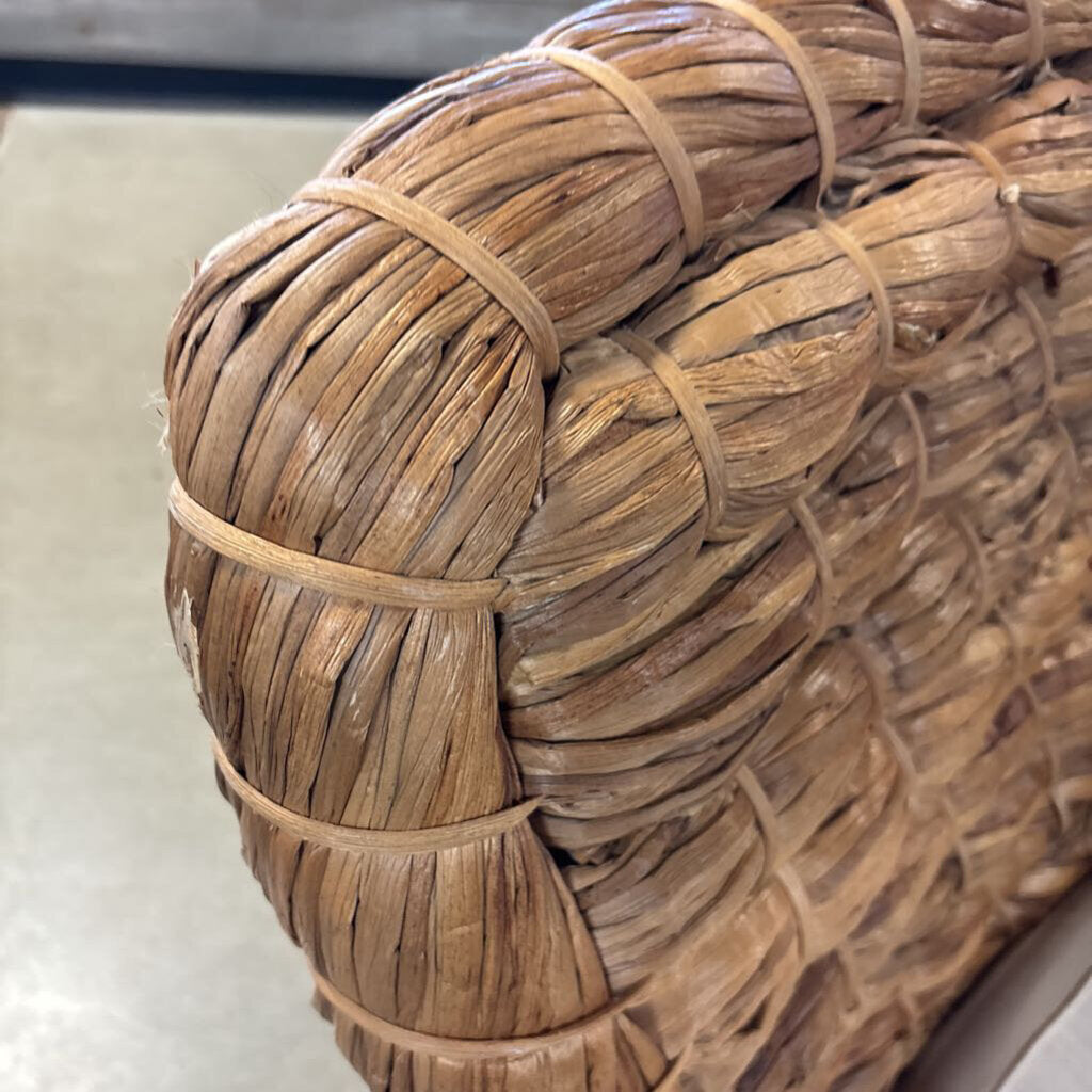 Woven Seagrass Chair with Cushion