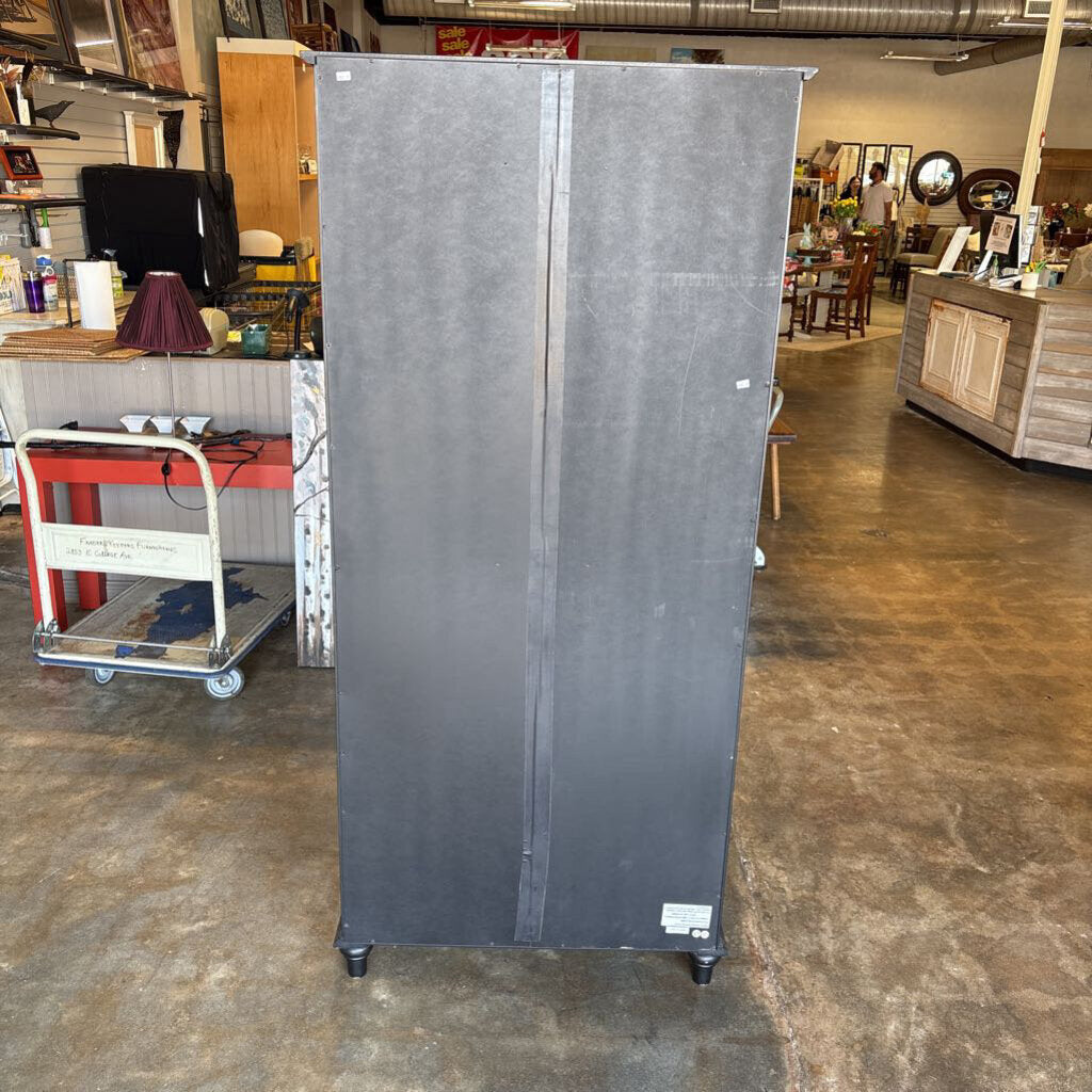 Louvered Door Cabinet 31 X 13 X 68