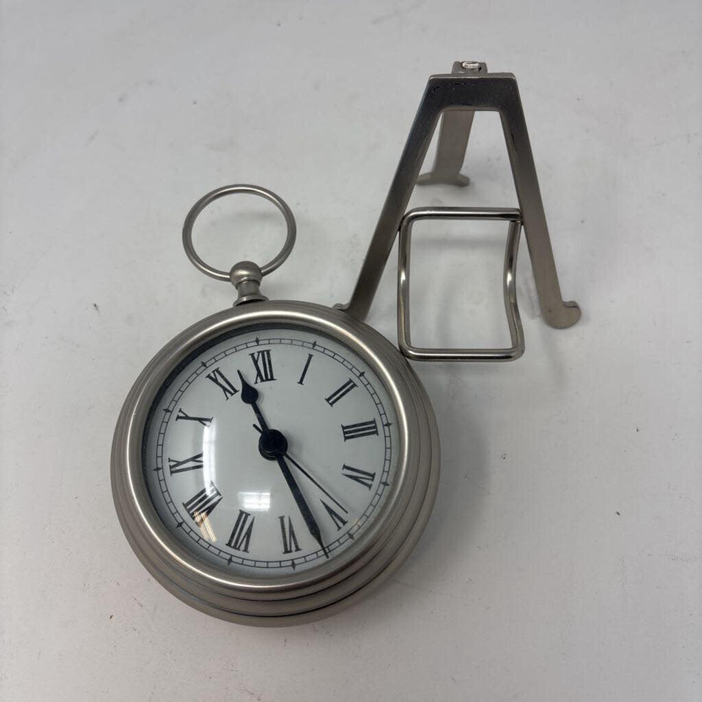 Pocket Watch Alarm Desk Clock with Stand