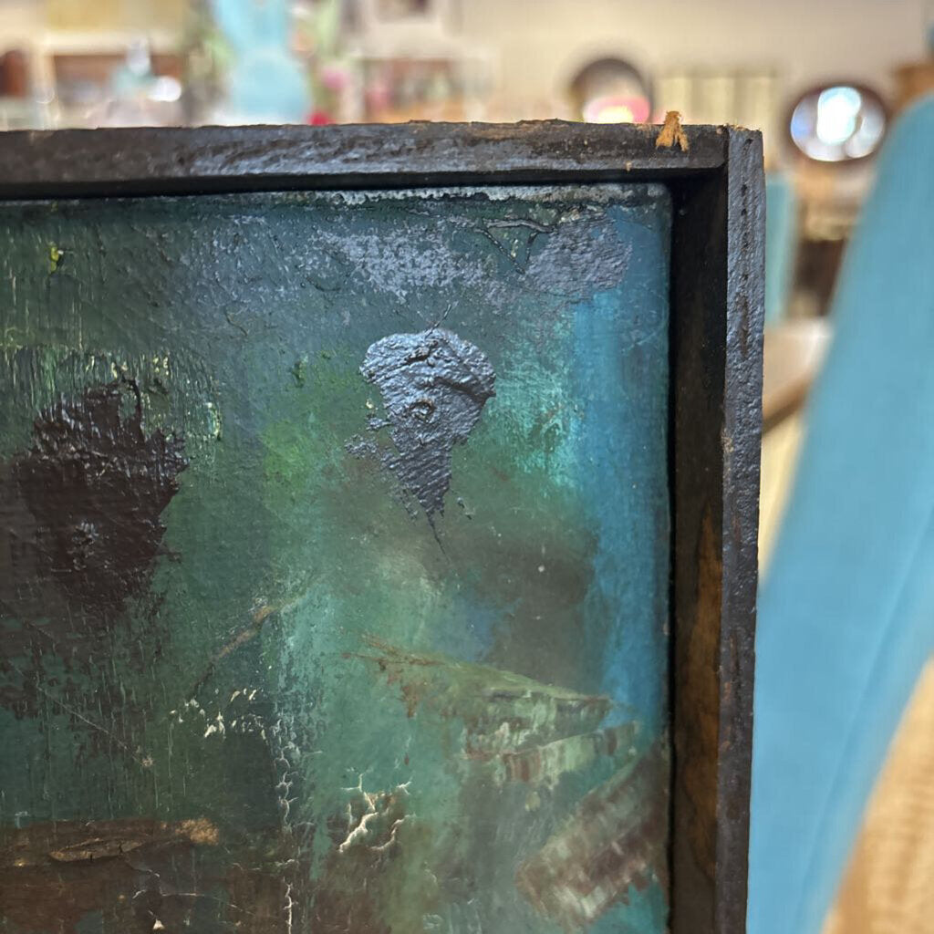 Vintage "Woods" Abstract Art 24.5 X 36.75
