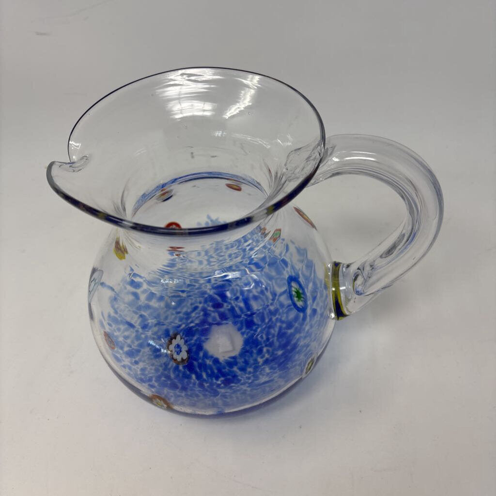 Venetain Glass Blown Pitcher