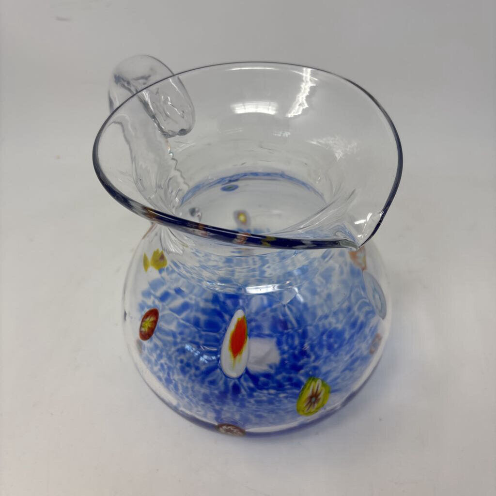 Venetain Glass Blown Pitcher