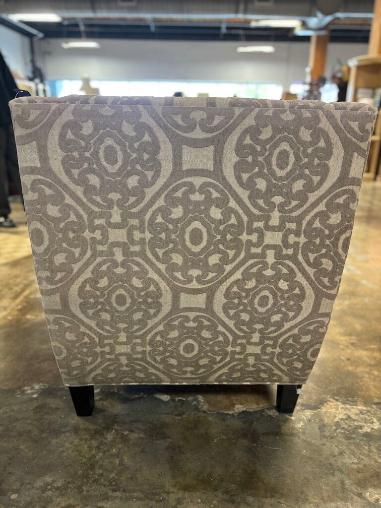 Upholstered Patterned Accent Chair
