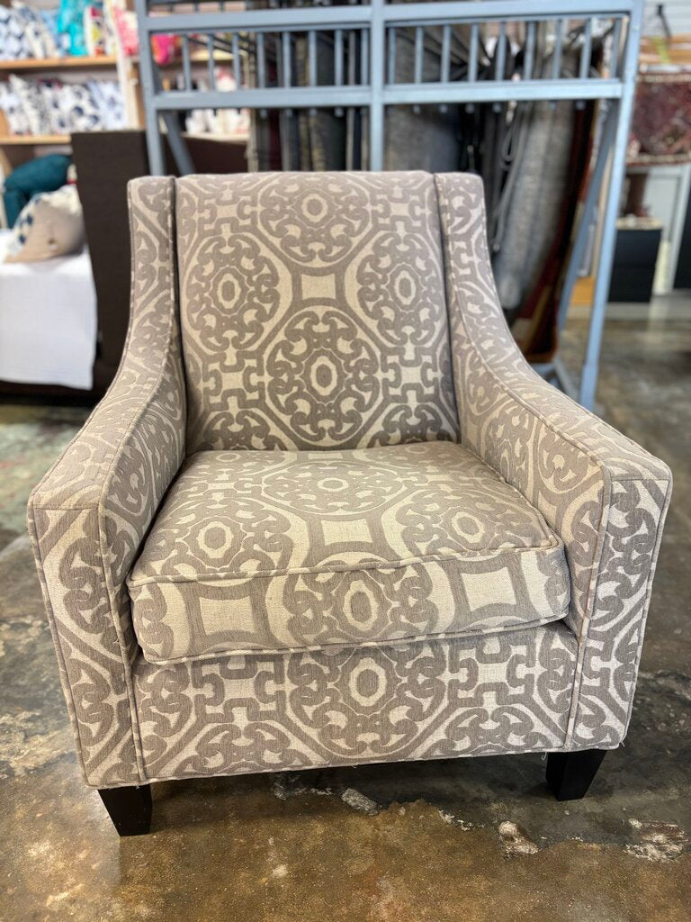 Upholstered Patterned Accent Chair