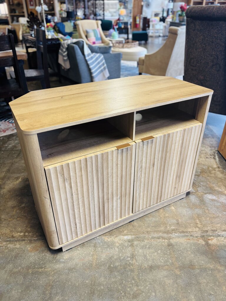 Corner Media Storage Cabinet