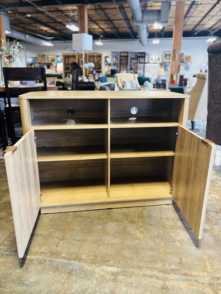 Corner Media Storage Cabinet