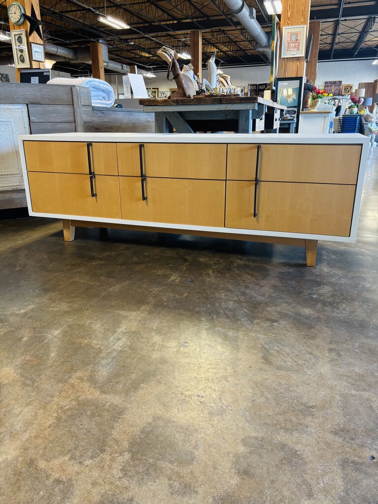 Modern Heavy 5 Drawer 2 Door Cabinet 73 X 22.25 X 25.25