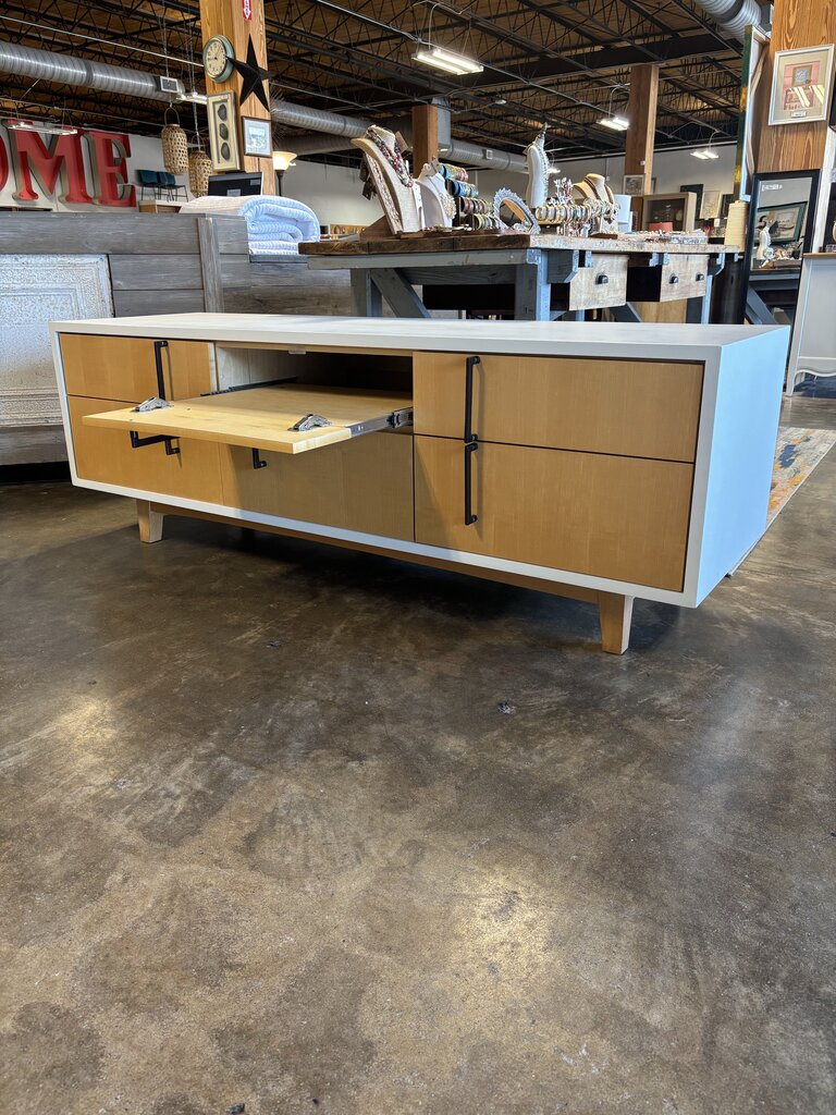 Modern Heavy 5 Drawer 2 Door Cabinet 73 X 22.25 X 25.25