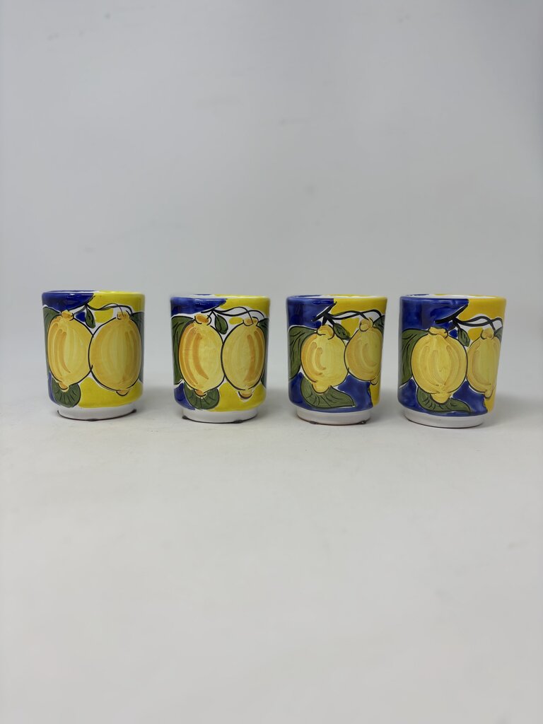 Italian Pottery Mugs Set 4