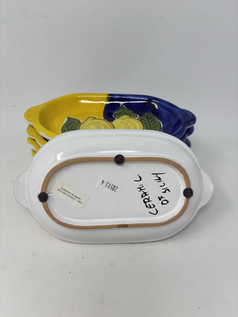 Italian Pottery Appetizer Plates Set 6