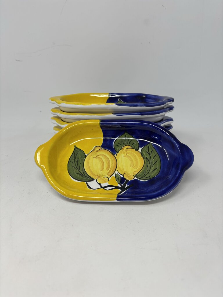 Italian Pottery Appetizer Plates Set 6