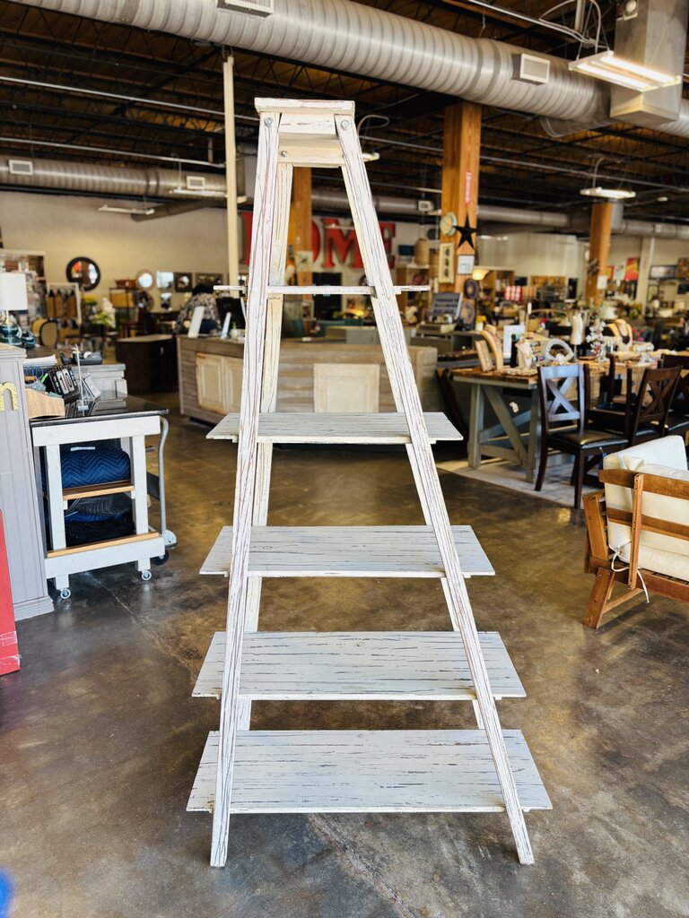 5 Tier Wood Ladder Shelf